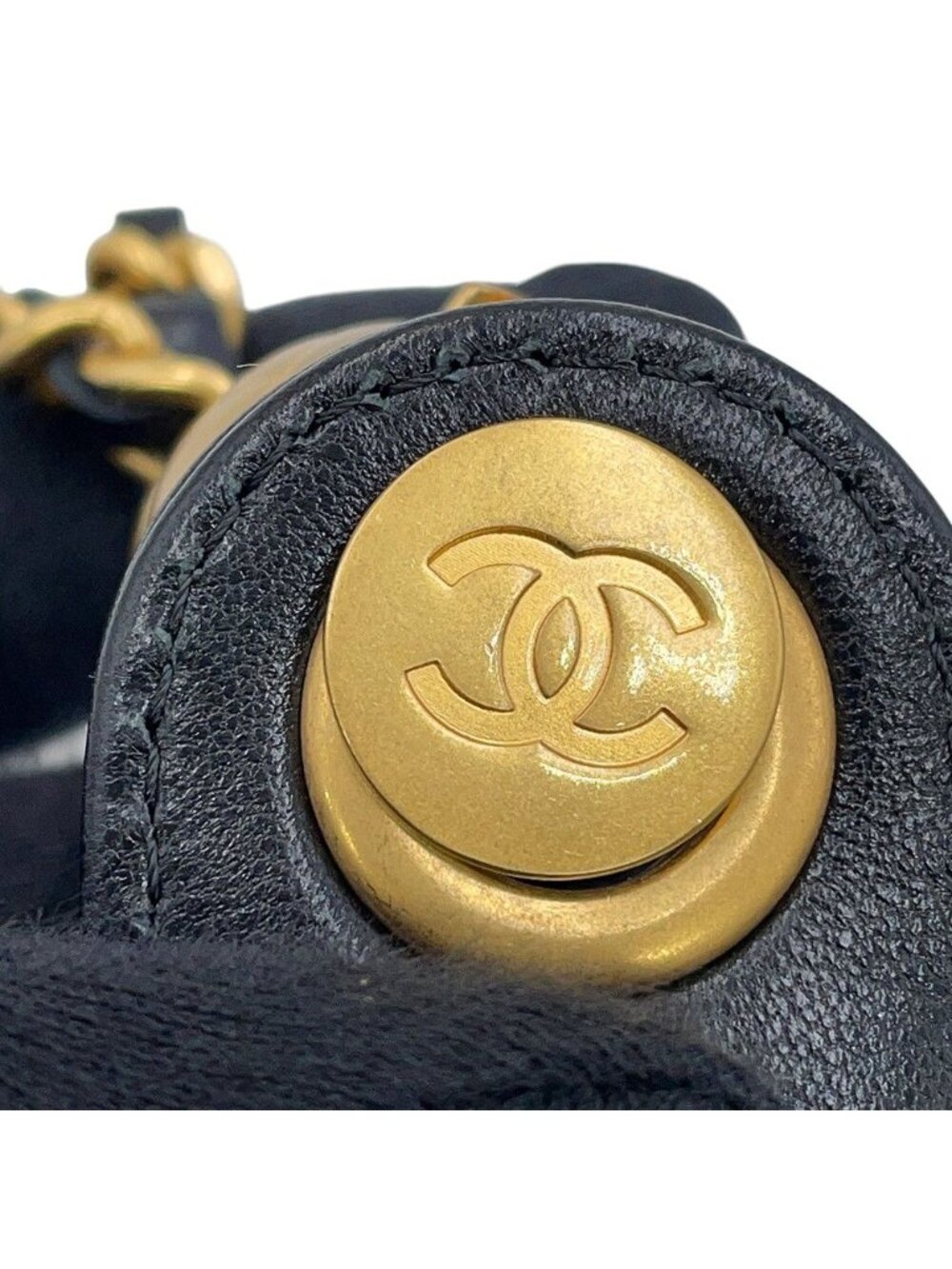 Chanel Belt Bag Quilted CC Logo Lambskin Coco Ball Black - Picture 7 of 10